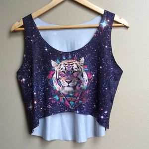 Flowy high/low crop top tank (two options)